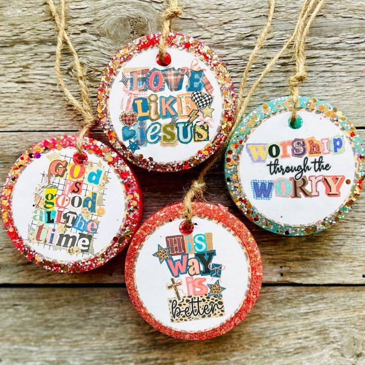 Wholesale- HIS WAY IS BETTER Vintage Christian Car Freshies for wholesale by Southern Miss Tx