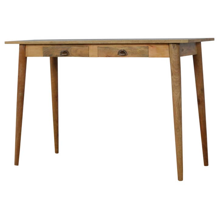 Bureau de style nordique en bois massif avec 2 tiroirs pour la vente par Artisan Furniture Germany