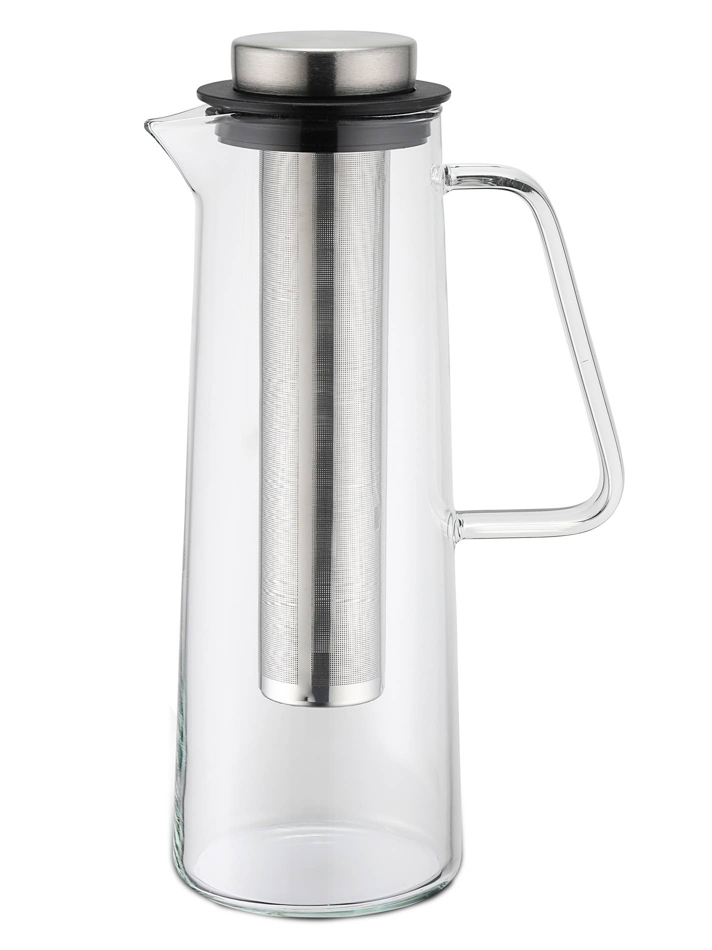 Karl Weis - Wholesale Carafe - Glass Carafe with Deep Stainless Steel Filter 1L3