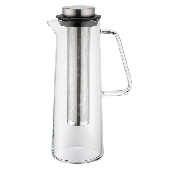 Karl Weis - Wholesale Carafe - Glass Carafe with Deep Stainless Steel Filter 1L3