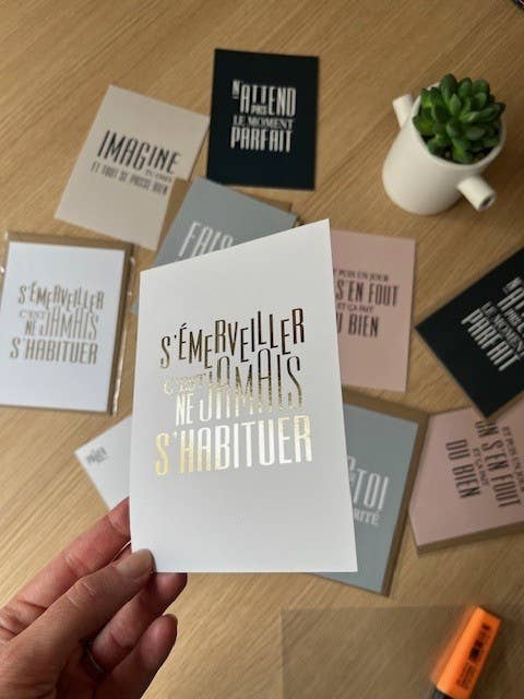 Le Papier Fait De La Résistance - Wholesale Postcard Set - SET of 5 postcards + 5 kraft envelopes9