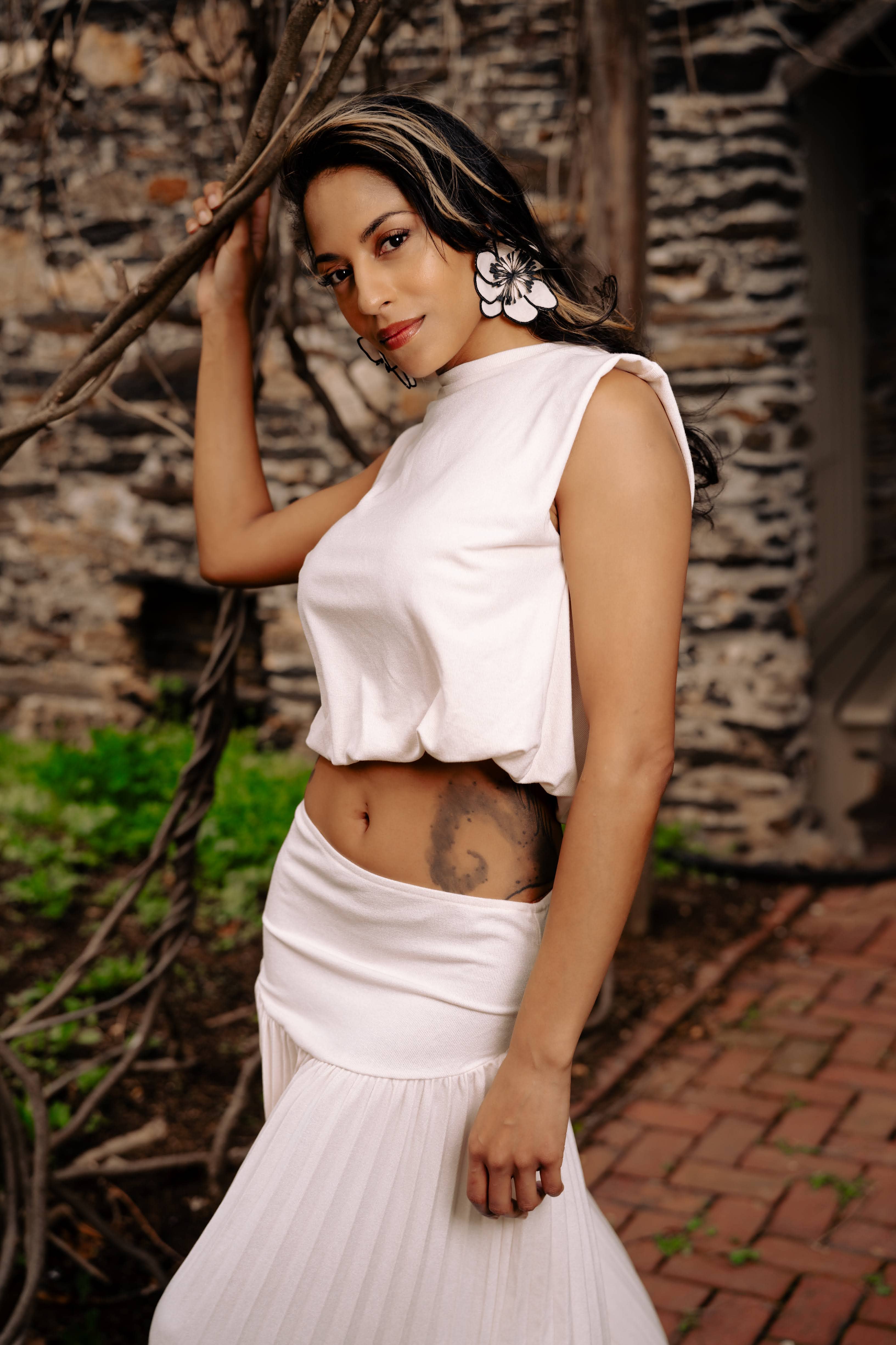 Nina Cheyenne Apparel - Wholesale Top & Skirt Set - Women's - The Zora Skirt Set - Desert Cream4