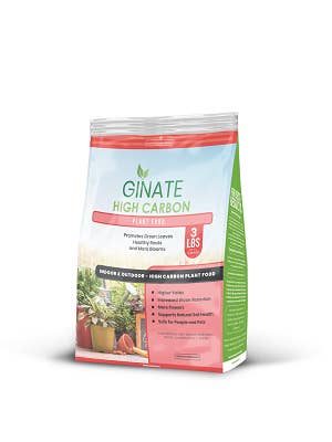 Ginate High Carbon Plant Food - 3 Lb. 6 Pack for wholesale by Gaia Technologies, LLC.