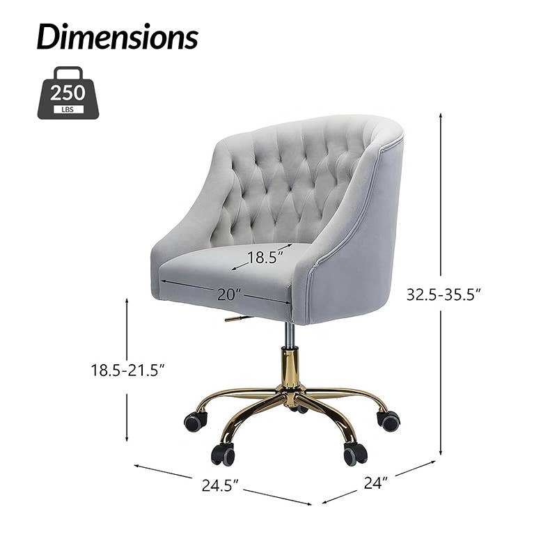 Karat Home - Wholesale Chair - Lydia Task Chair20