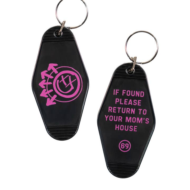 PRESALE: Your Mom's House Motel Keychain • blink-182 x Oxford Pennant for wholesale by Oxford Pennant