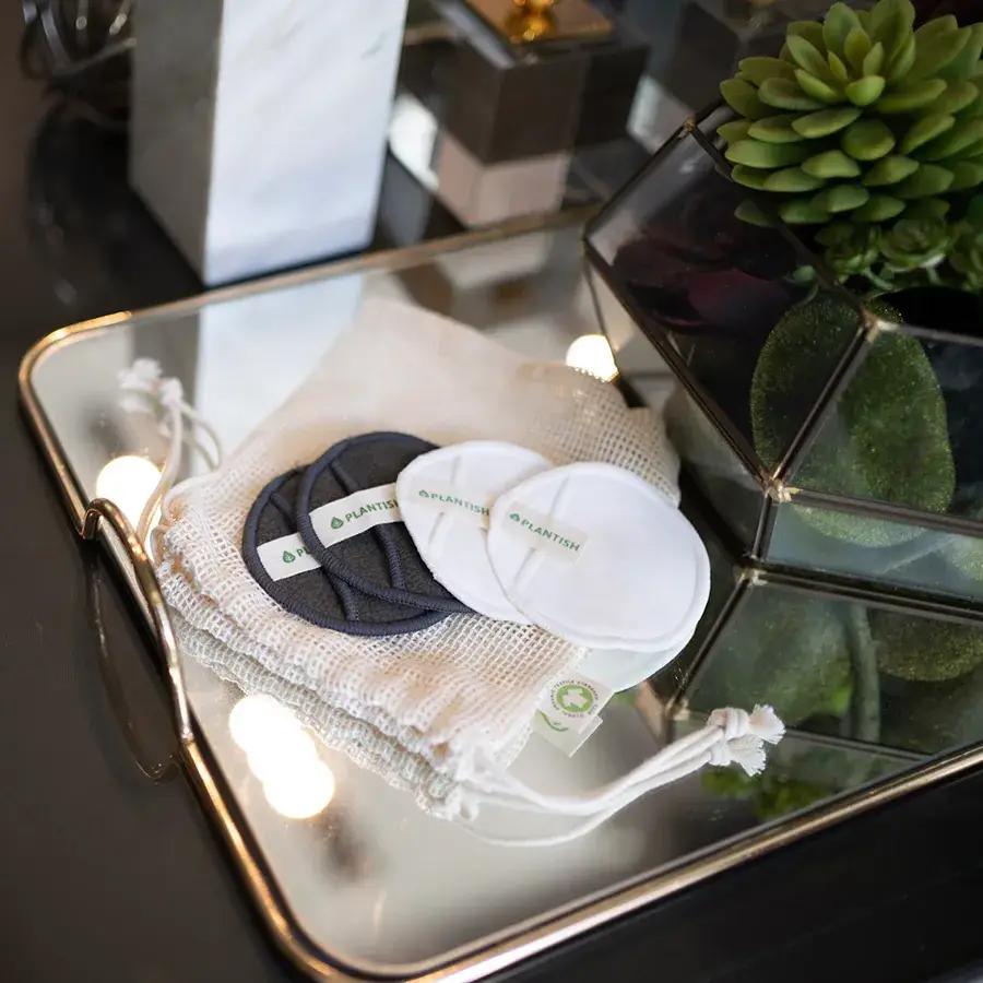 Plantish - Vente Disque de coton - Cartouches de coton réutilisables - charbon de bambou5