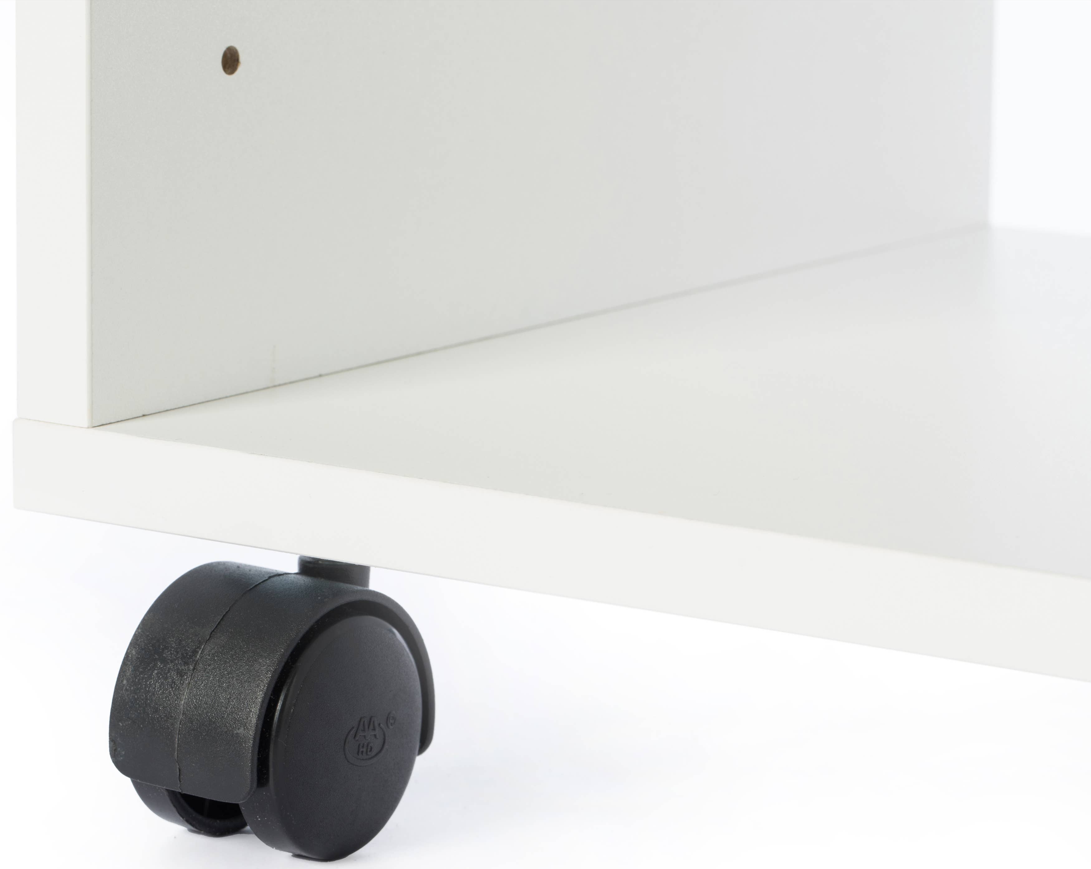 Quickway Imports – wholesale Skrivbordsorganisatör – Trä Office Storage Skrivarstativ med hjul9