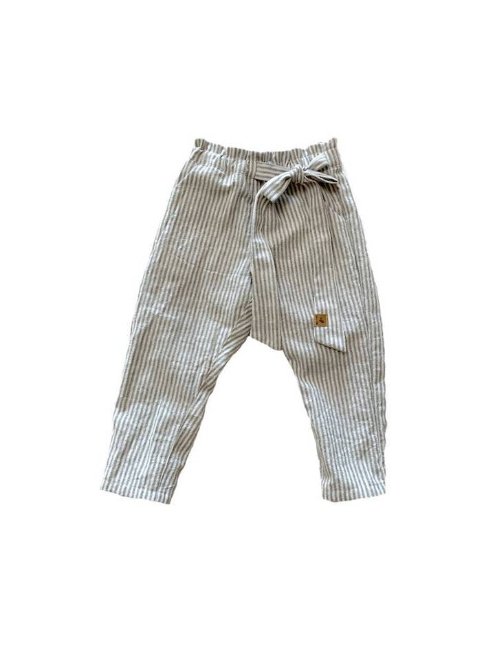 Tate & Adele - Vente Pantalon – enfant - Pantalon à taille en papier Elsie avec ceinture11