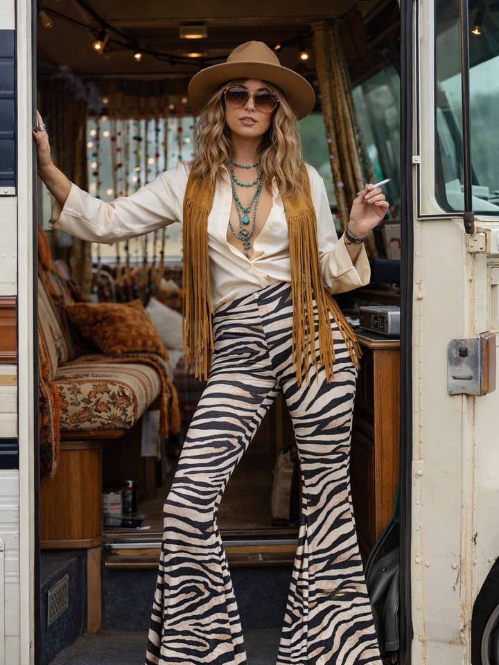 Zebra Bell Bottoms for wholesale by Shop Sovi