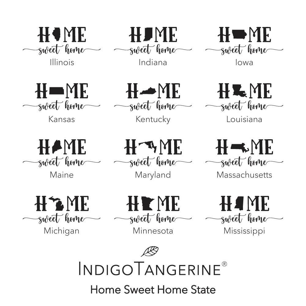 Indigo Tangerine - Wholesale Dishcloth - Home Sweet Home, State Art 2 pk - Custom Swedish Dish Cloth3