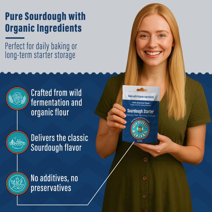 My Rustic Roots – Preparado de pão por atacado – Fermento Natural Maduro Orgânico, Não-OGM 12 gramas3