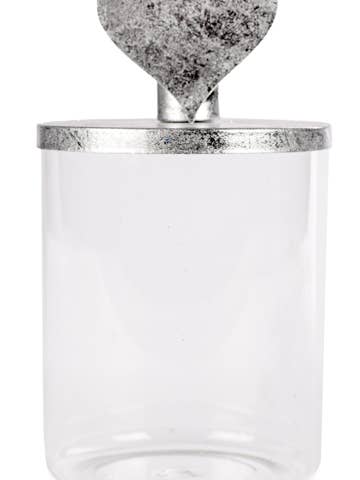 Æske med lysestage hjerte VE 6 22 cm ø 10 cm for engroshandel hos Baden Collection