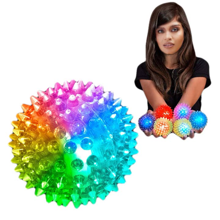 Blinkee.com, LLC - Wholesale Light-Up Toy - Kids & Baby - LED Soft Spike Air Bounce Ball Pack of 6
