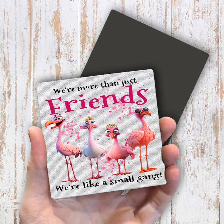 Avery Lane Gifts - Wholesale Magnet - Flamingos Friends Small Gang Funny Magnet Fridge