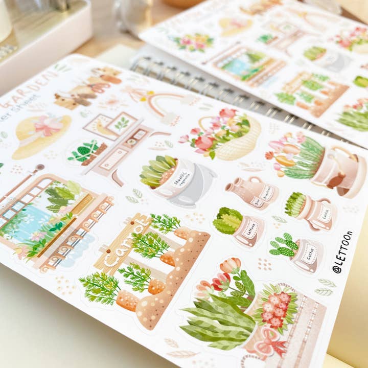 Lettoon - Wholesale Sticker - Sticker Sheet - Spring Garden9