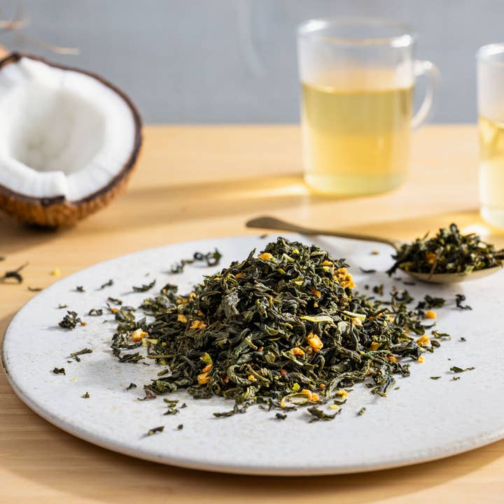 Rishi Tea & Botanicals - Wholesale Loose Tea - Tropical Coconut Loose Oolong Tea (4 oz)