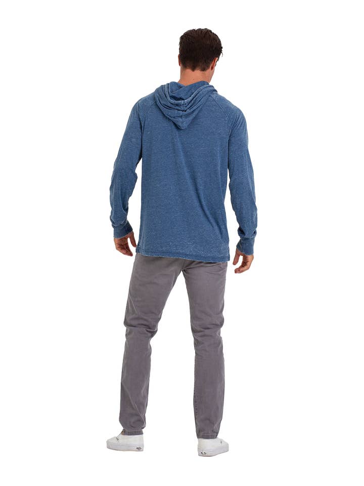 U.S. Apparel - Wholesale Hoodie – Women's - Unisex Fit Jersey Hoodie - Light Garment Burnout Raglan21