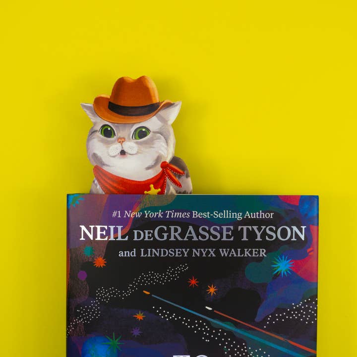 Grey Street Paper - Wholesale Bookmark - Western Cat Die-Cut Bookmark