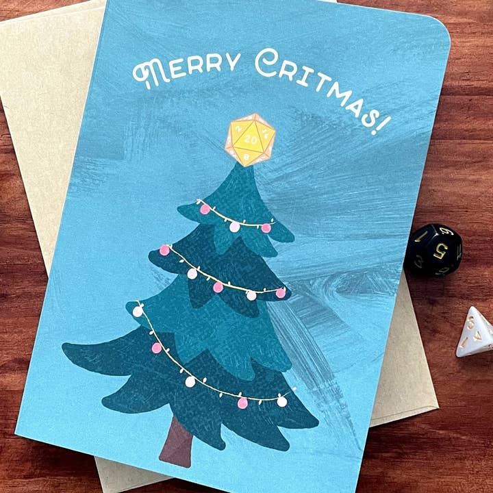 Minva Tabletop Design Co - Wholesale Christmas Card - Merry Critmas Holiday Card