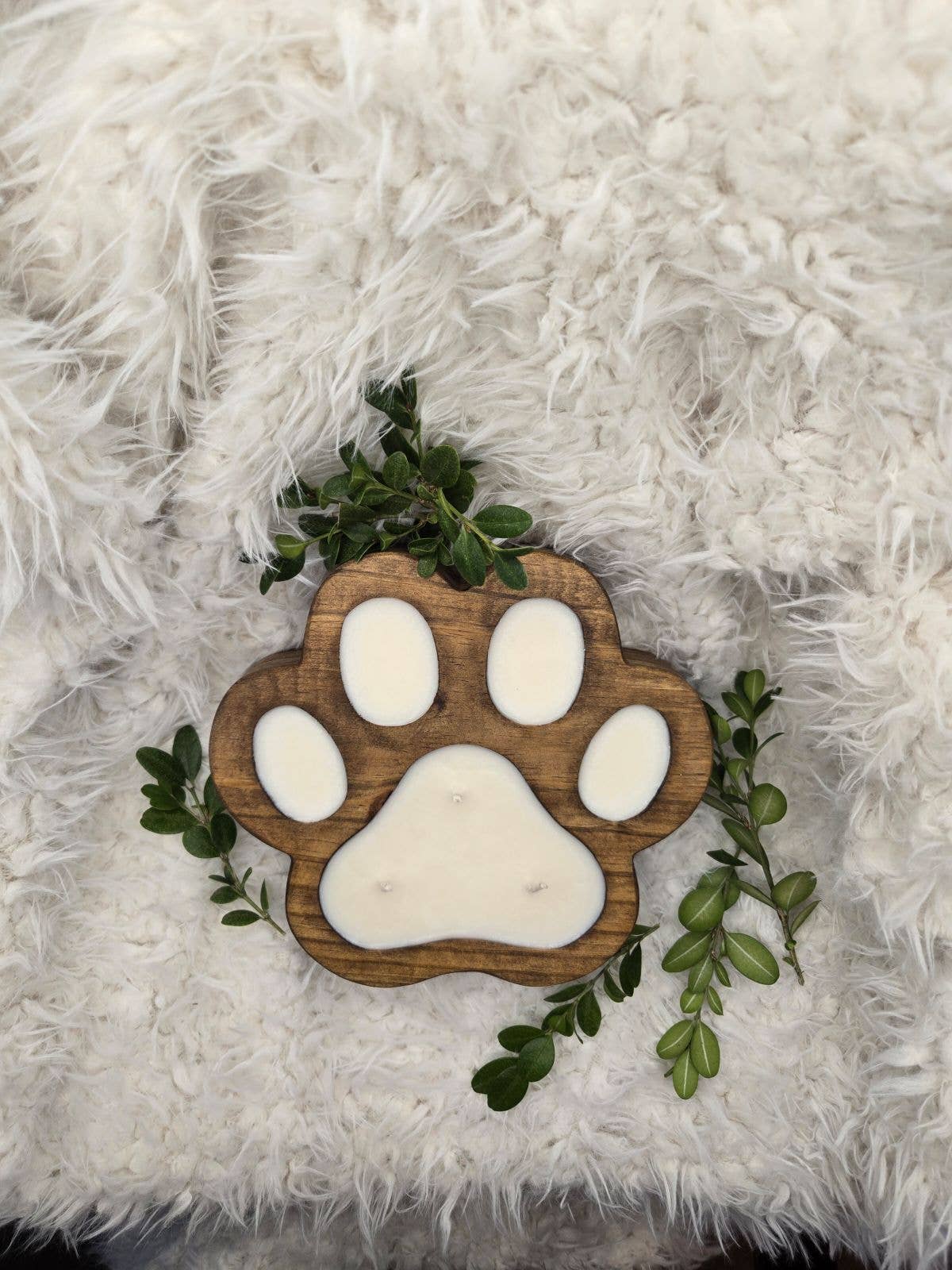 Made by Michelle Candles - Wholesale Novelty Candle - Soy Candle - Strawberry/Lemon Ice - Dough Bowl Paw Print1