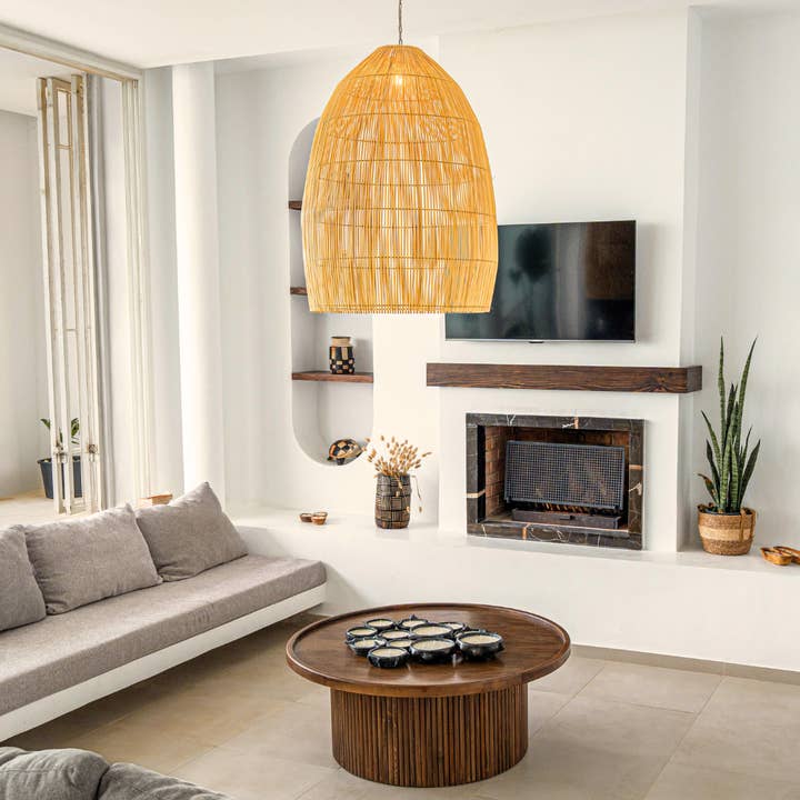 Seagrass pendant lamp XXL - Lalou for wholesale by KAYZA