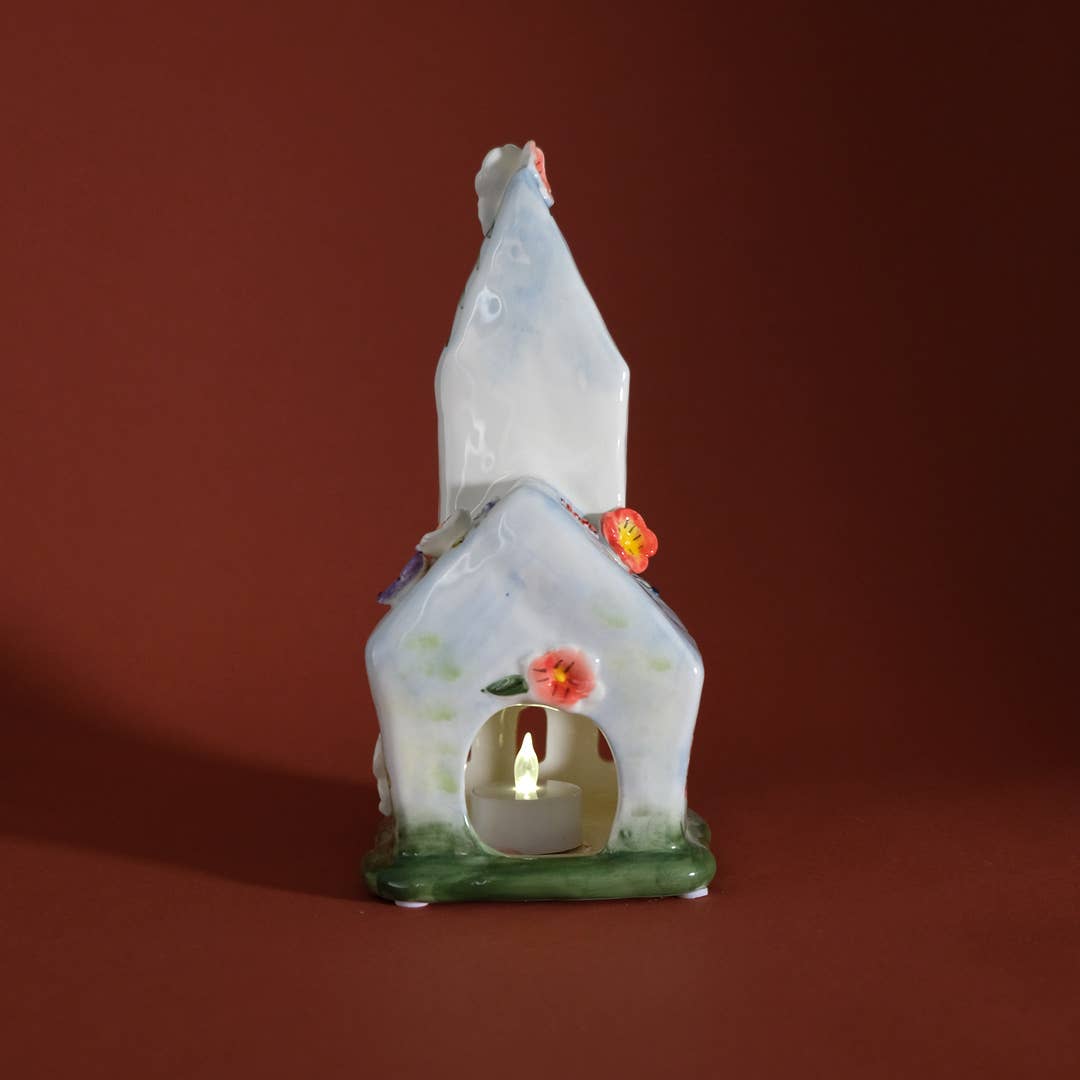 Blue Sky Clayworks - Wholesale Decorative Tabletop Object - Easter Church Candle House3