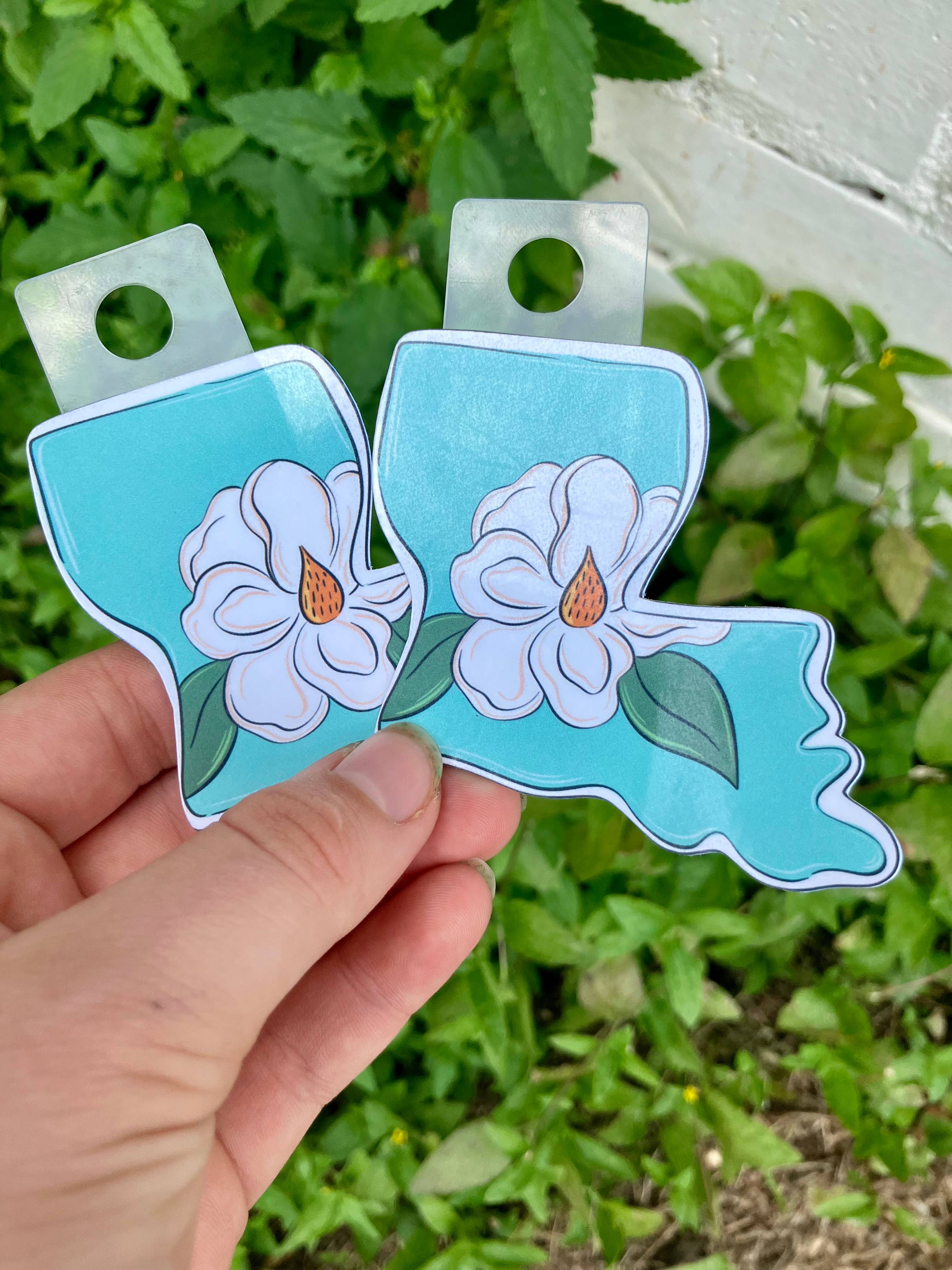on the Bayou - Wholesale Sticker - Louisiana magnolia sticker, state sticker4