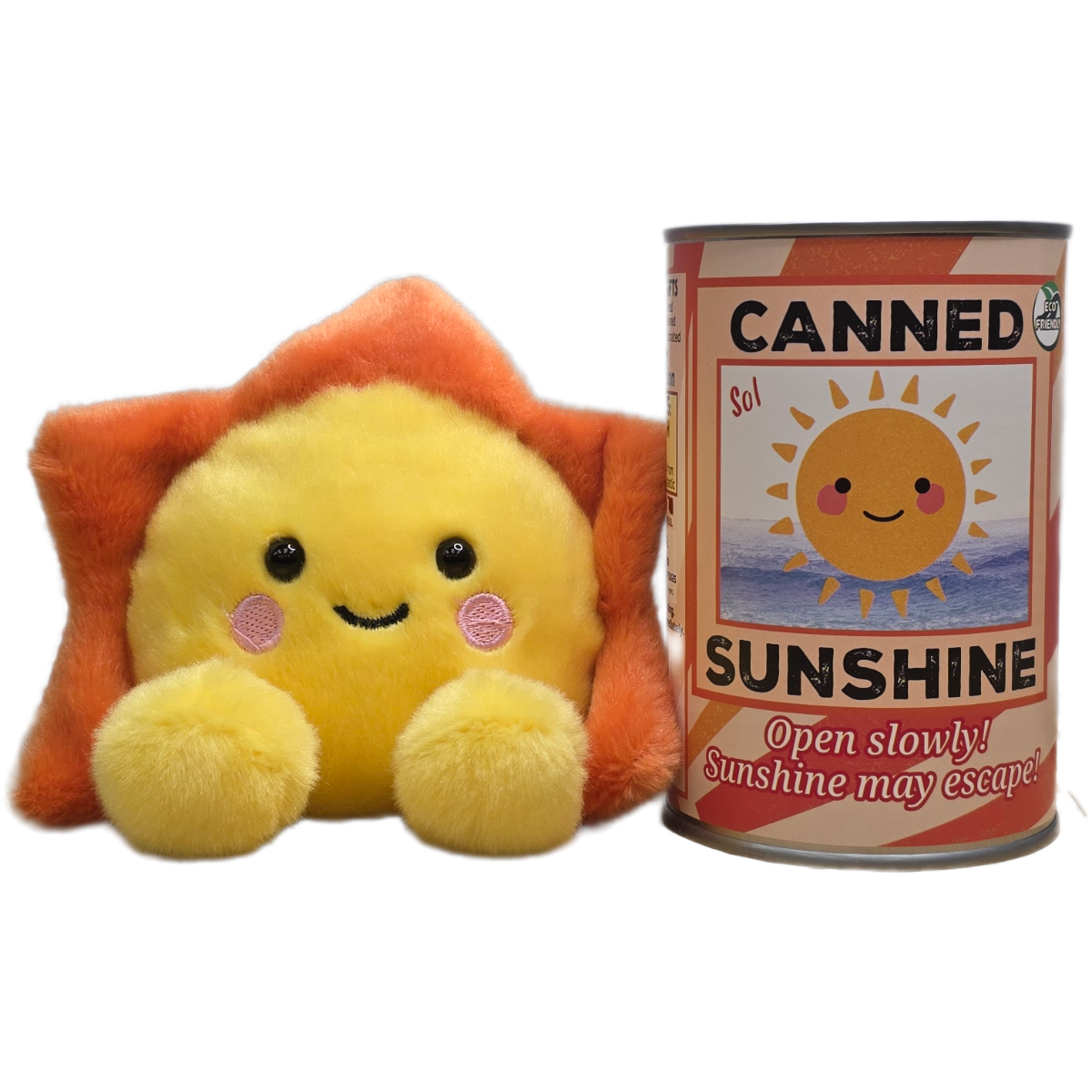 Canned Gifts - Wholesale Stuffed/Plush Toy - Kids & Baby - Sol the Canned Sunshine - Eco-Friendly Sun Plush w/Jokes0