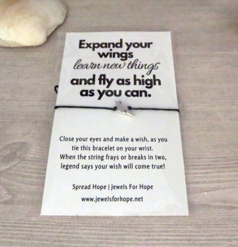 Jewels For Hope - Wholesale Charm/Dangle Bracelet - Bird Wish Bracelet - Small Gift For Her, Charm Jewelry1