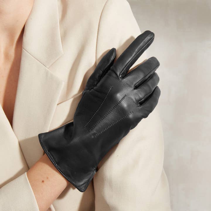 Aurelia | Touchscreen Leather Glove for wholesale by Cornelia James