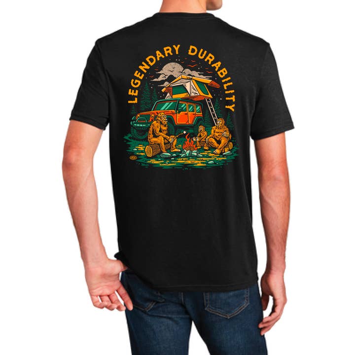 Mens Jeep® Sasquatch T-Shirt - Black for wholesale on Faire
