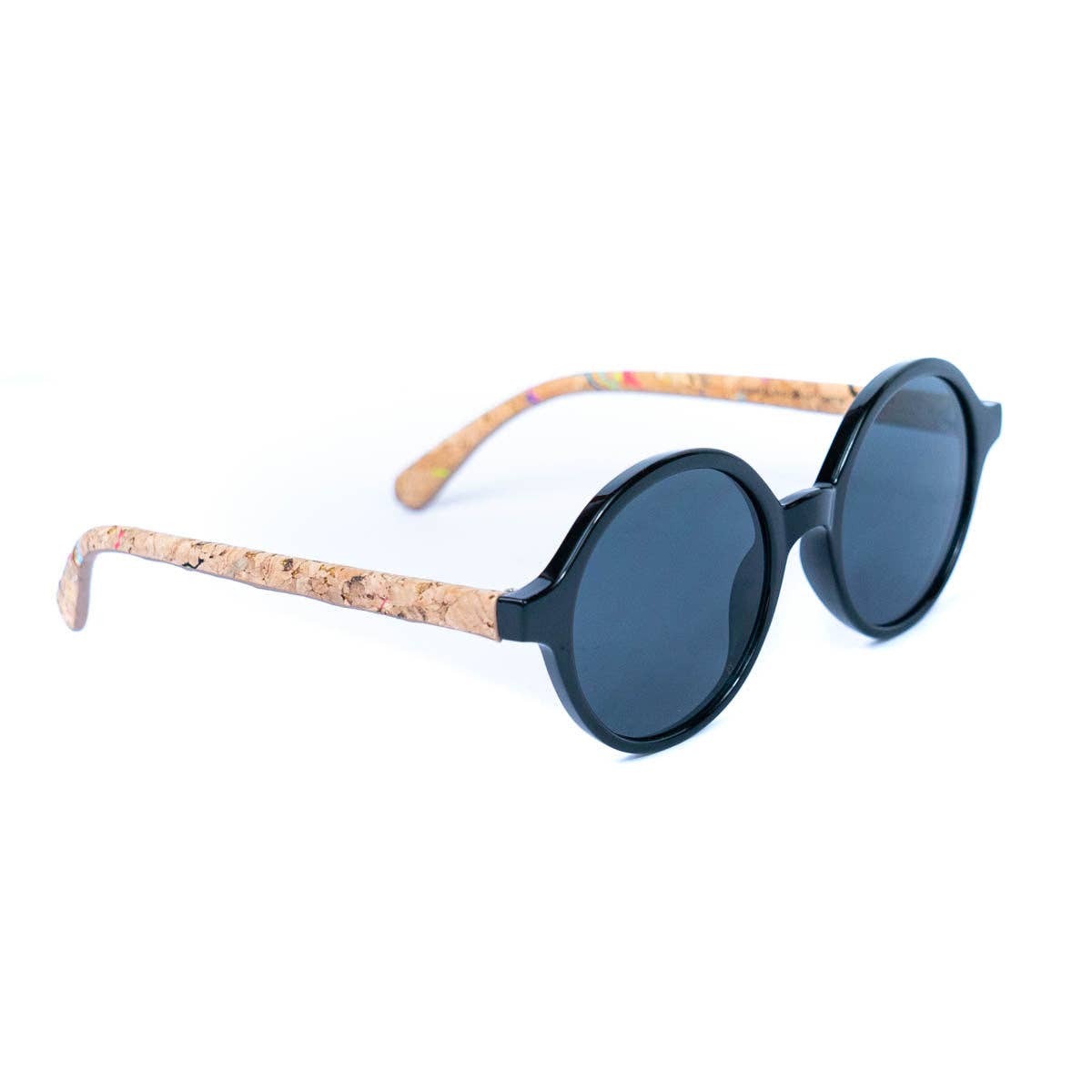 Meninas Bonitas Cork - Vente Lunettes de soleil – femme - Lunettes de soleil en liège pour femmes avec verres UV et étui L-10702