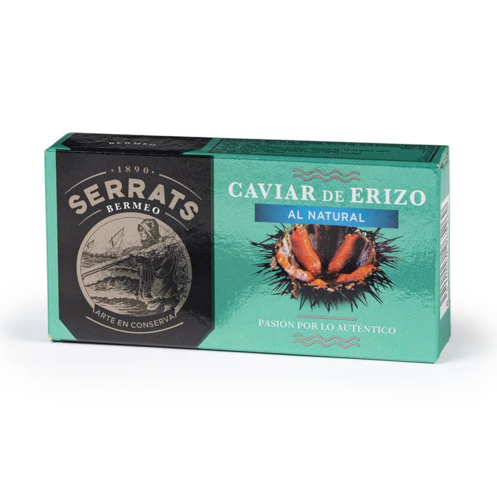 Natürlicher Seeigelrogen - Packung mit 6 Dosen à 50 g für den Großhandel von Conservas Serrats
