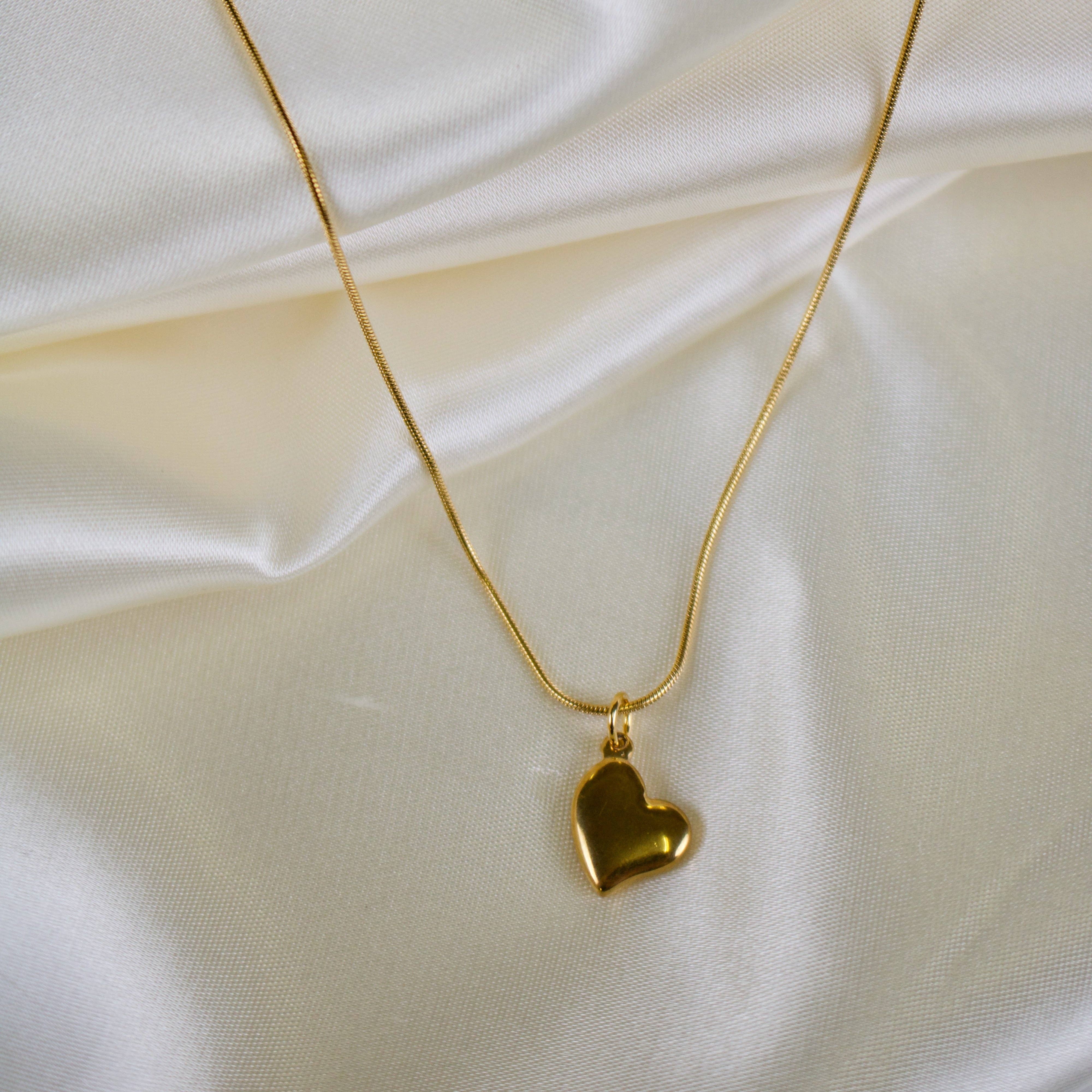 TISH jewelry - Wholesale Pendant/Charm Necklace - Malia // Puffed Heart Necklace4