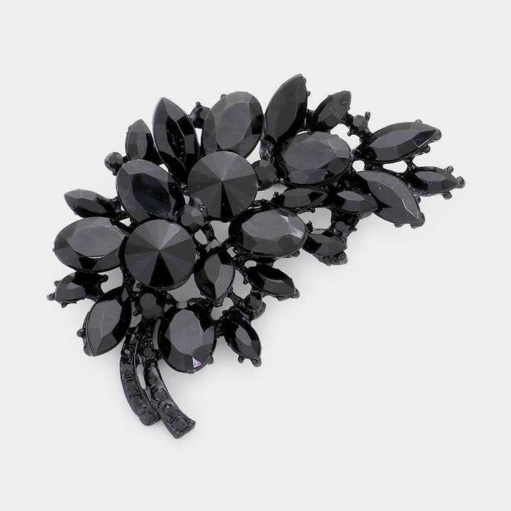 Sensibling Corp. - Wholesale Brooch - Glass Crystal Leaf Pin Brooch3