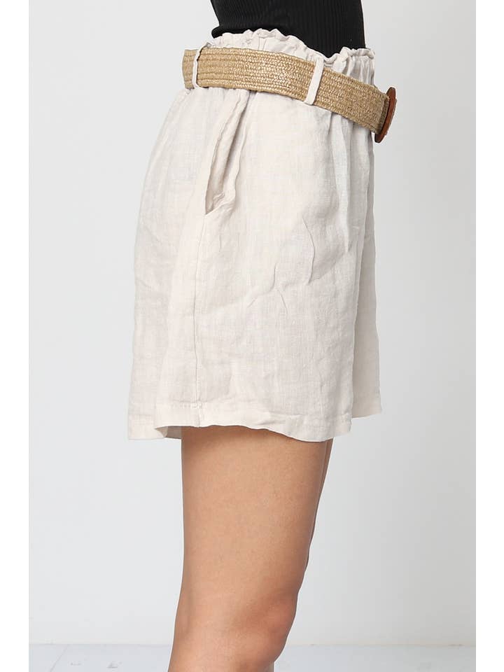 LÉA & LUC - Wholesale Shorts - Women's - 100% linen shorts REF. 50572