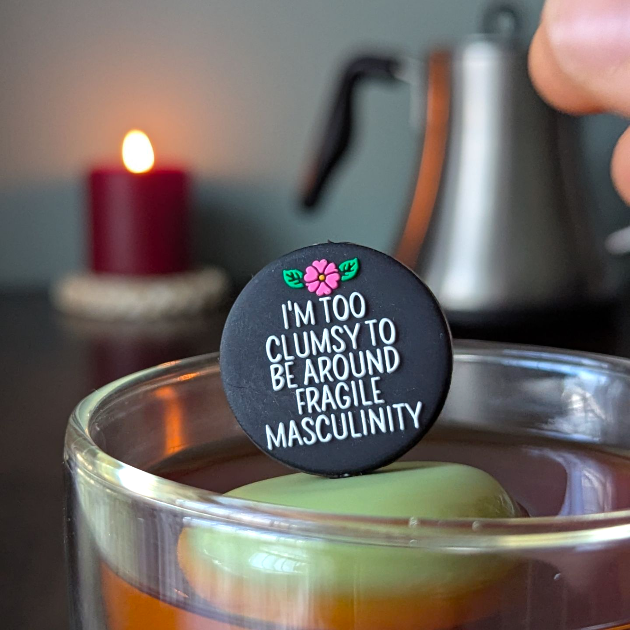 Float2infuse Tea Infuser – Coador/infusor de chá por atacado – Demasiado Desajeitado | Infusor de Chá Flutuante | Base Verde | Preto1