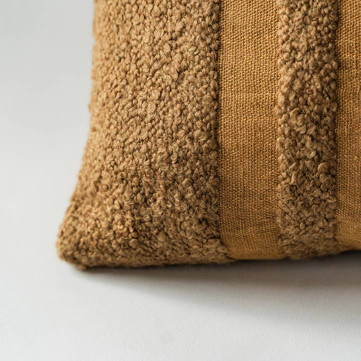 Co.House Designs - Wholesale Lumbar Pillow - Boucle Stripe Lumbar Pillow2