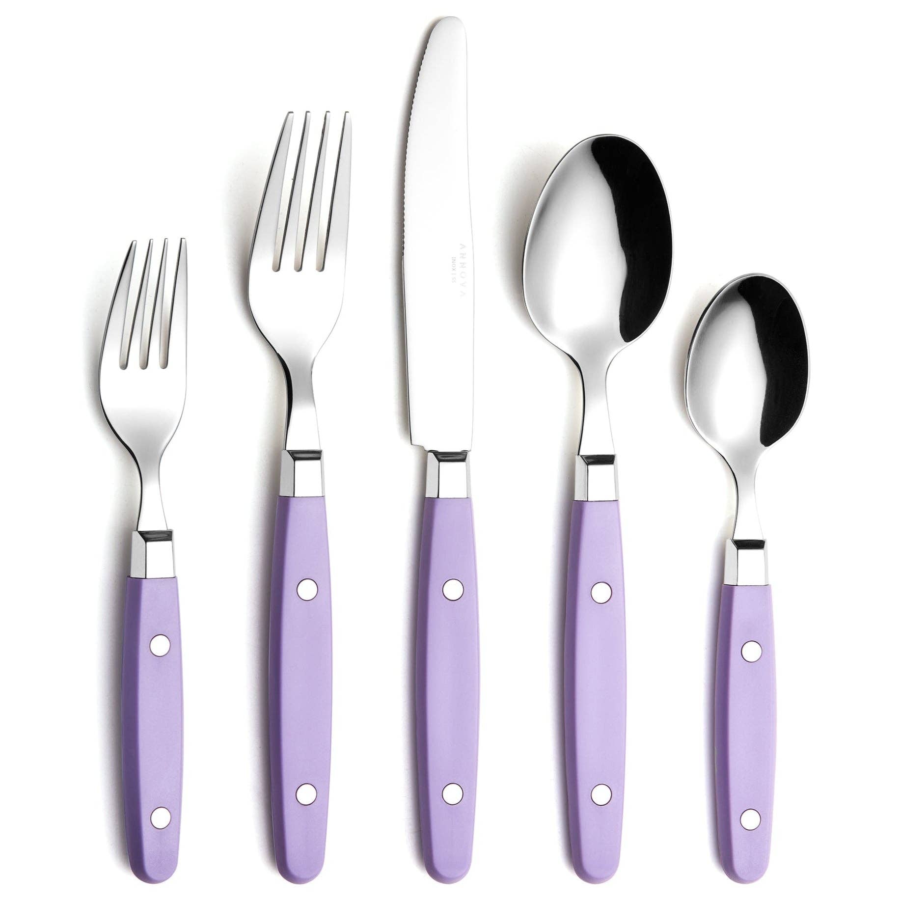 ANNOVA - Venta al por mayor Conjunto de cubiertos - Juego de Cubiertos Retro ANNOVA de 20 Piezas35