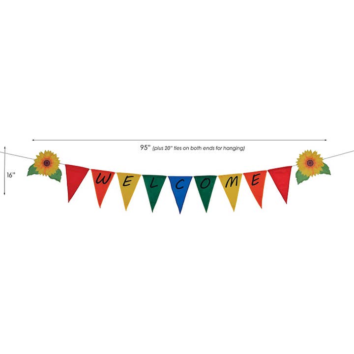 In the Breeze, LLC. - Wholesale Bunting/Garland - Welcome Festive Pennant String1
