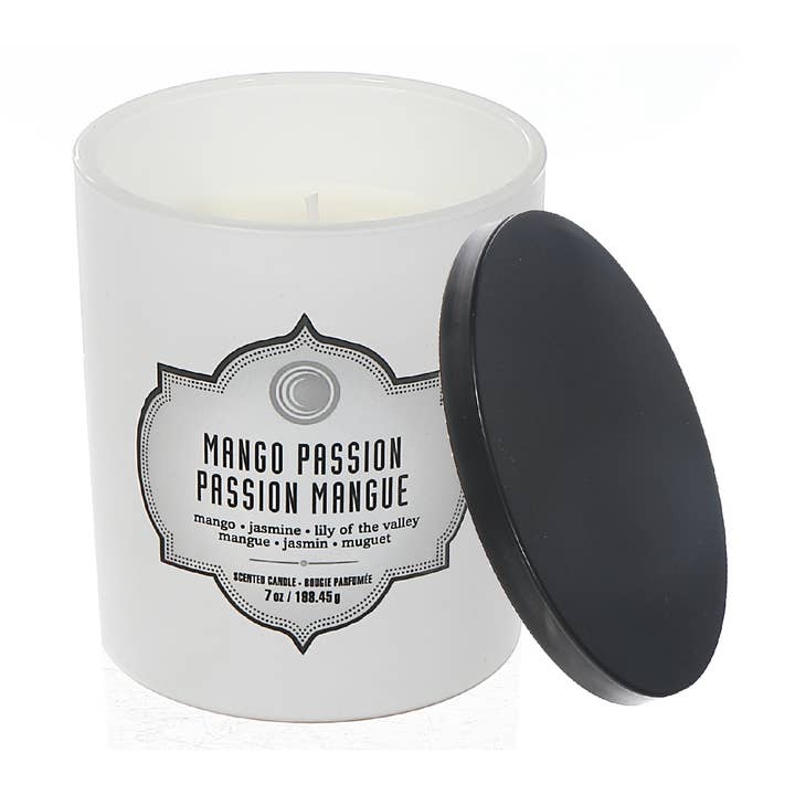 7Oz White Jar Scented Candle Mango Passion for wholesale on Faire0
