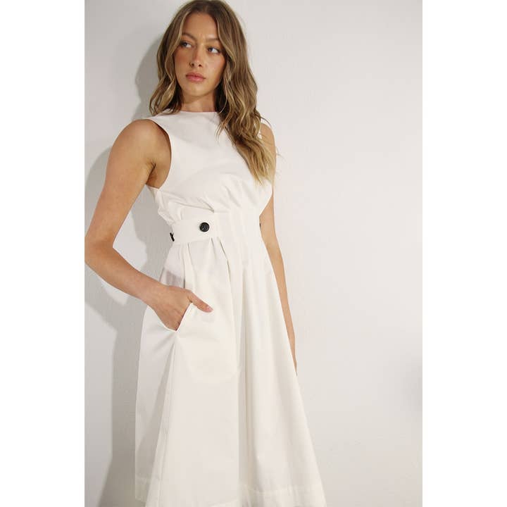 Mulla - Wholesale Dress - Women's - COTTON PLEATED DRESS