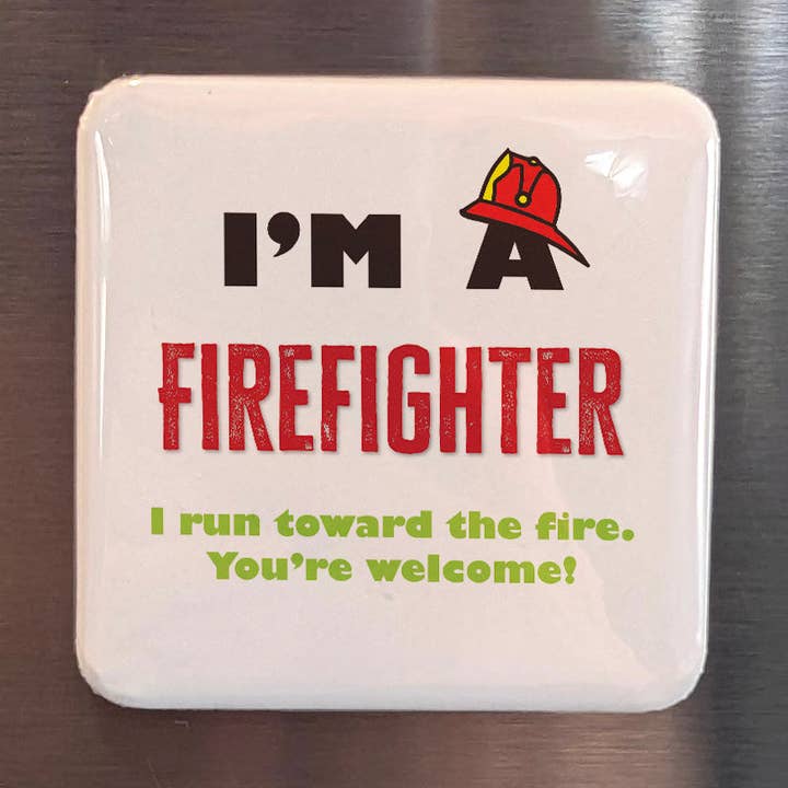 I'm a Firefighter Fridge Magnet for wholesale by PhiloPerse