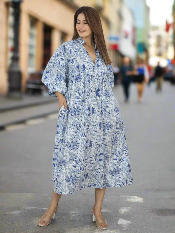 Robe Midi Fleur de Ciel pour la vente par AMRANIS