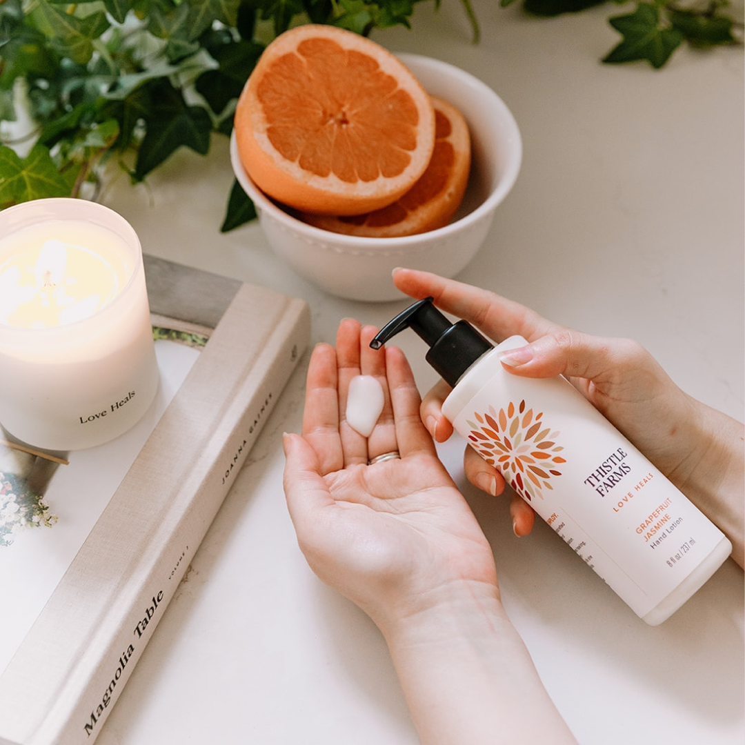 Thistle Farms - Wholesale Hand Soap/Wash - Grapefruit Jasmine Moisturizing Hand Soap and Lotion Set1