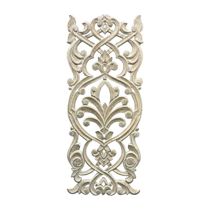 Wilco Home - Wholesale Wall Accent - Hand-Carved Wood "Princess" Wall Grille