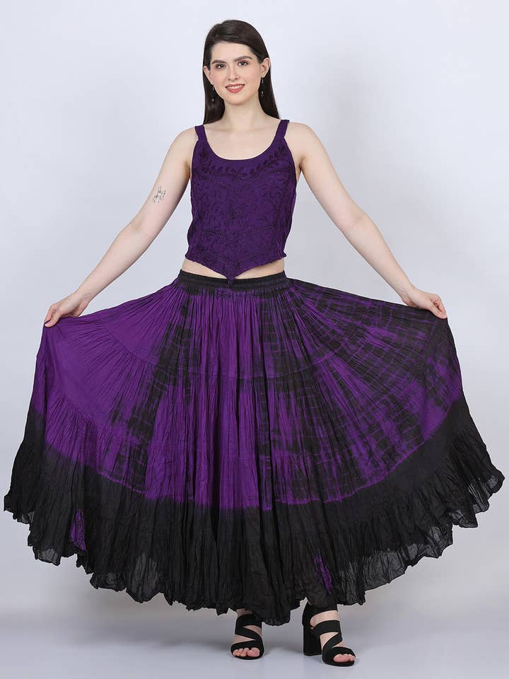 Wevez - Wholesale Skirt - Women's - American Tribal Style 25 Yards Cotton Renaissance skirt17