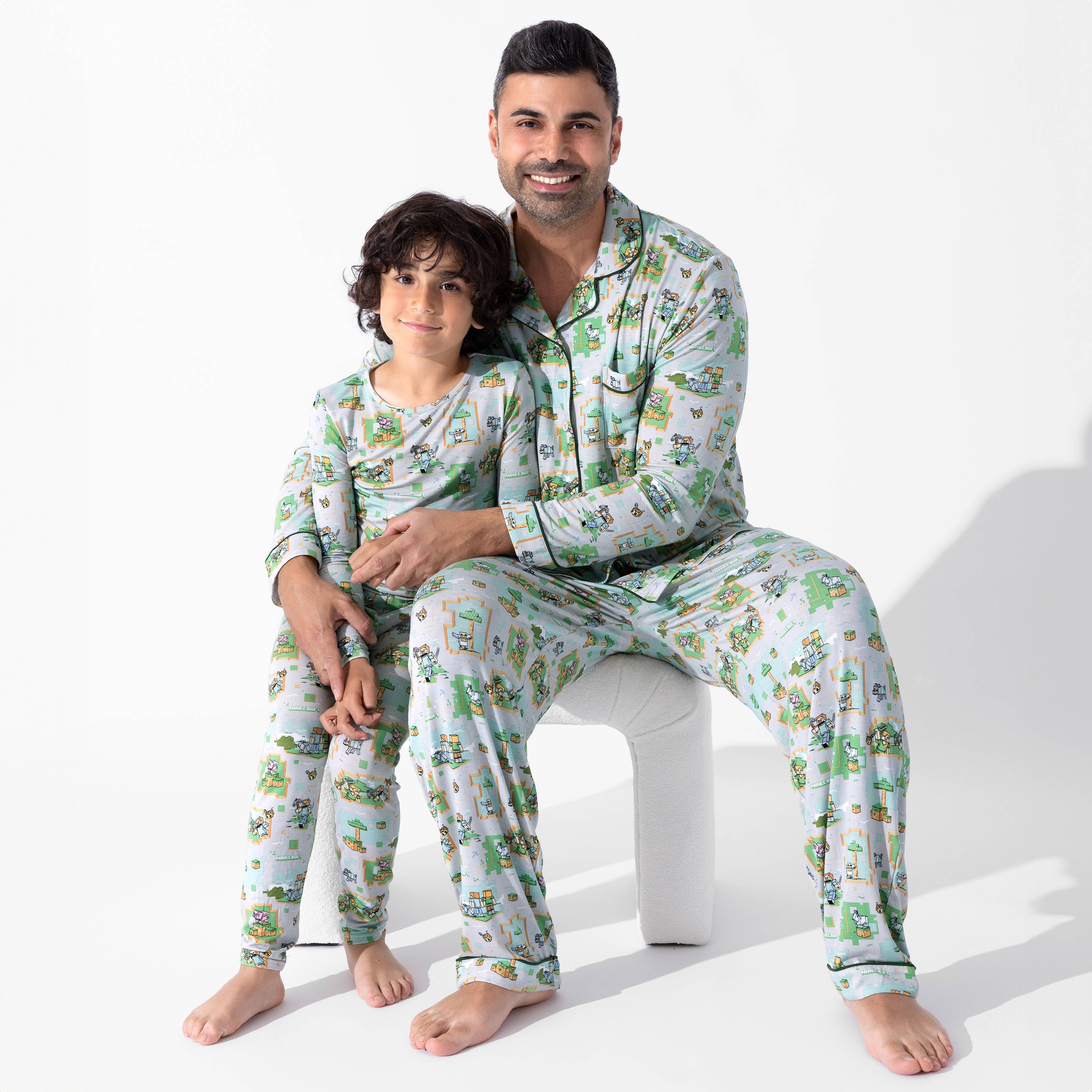 Bellabu Bear – wholesale Pyjamas - Herr – Minecraft Overworld Dreams Bambupyjamaset för män5