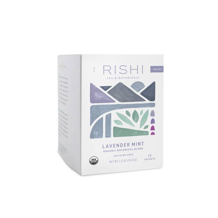 Rishi Tea & Botanicals - Wholesale Tea Bags - Lavender Mint Organic Herbal Tea Sachets1