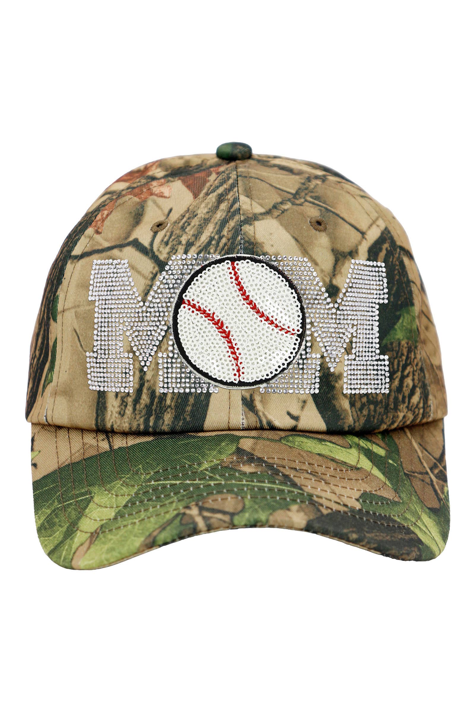 Cap Zone - Wholesale Baseball Cap - Women's - Baseball Mom Bling Rhinestone Cotton Polo Cap22